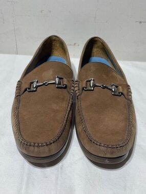 Peter Millar Leather Horsebit Loafers Mens 11 Brown Driving Golf Shoes Preppy